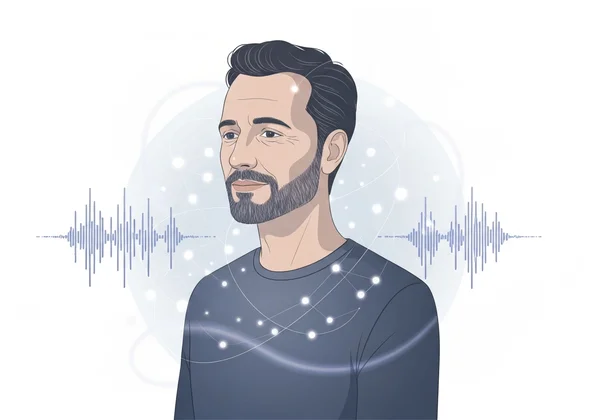 Person reflecting on their unique perception