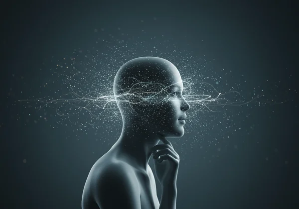Conceptual image of a person deeply processing sensory information, a key HSP trait.